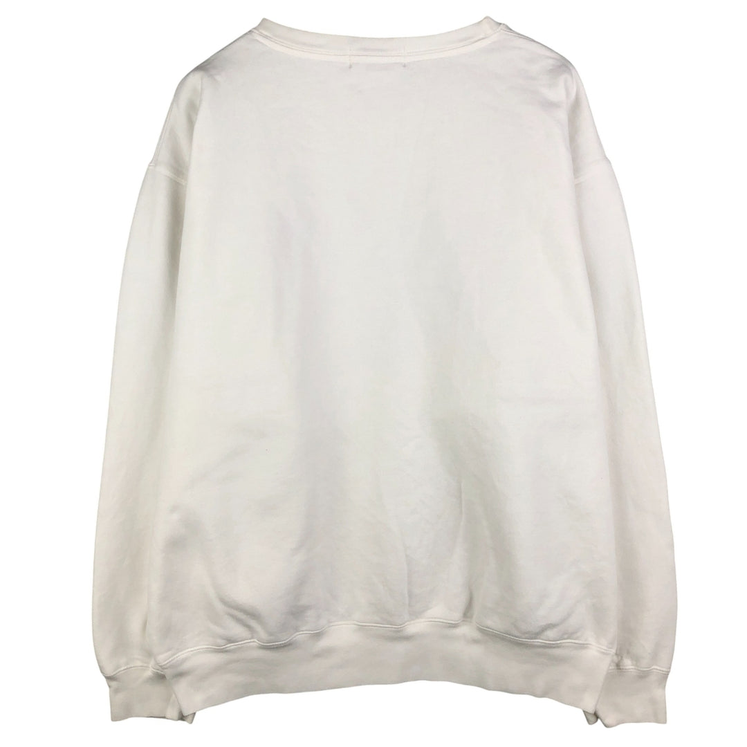Ralph Lauren POLO by Ralph Lauren One Point Logo Sweatshirt Trainer Men's XL cotton white type Vintage Second Hand