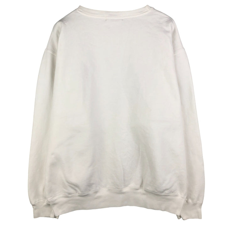 Ralph Lauren POLO by Ralph Lauren One Point Logo Sweatshirt Trainer Men's XL cotton white type Vintage Second Hand