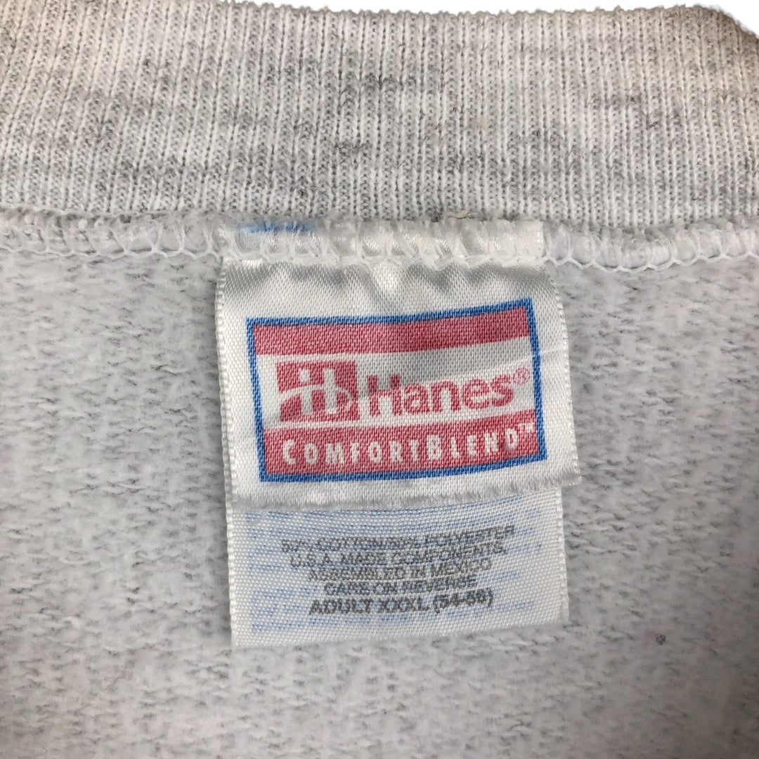 Oversized 90'S Hanes Shetland Sheepdog Dog Print Animal Sweatshirt, Men's Size XXXL cotton gray type Vintage Second Hand