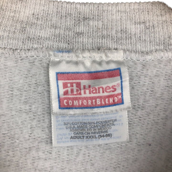 Oversized 90'S Hanes Shetland Sheepdog Dog Print Animal Sweatshirt, Men's Size XXXL cotton gray type Vintage Second Hand