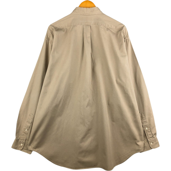 Ralph Lauren BLAIRE long sleeve button down shirt, men's XL size cotton Beige type Vintage Second Hand