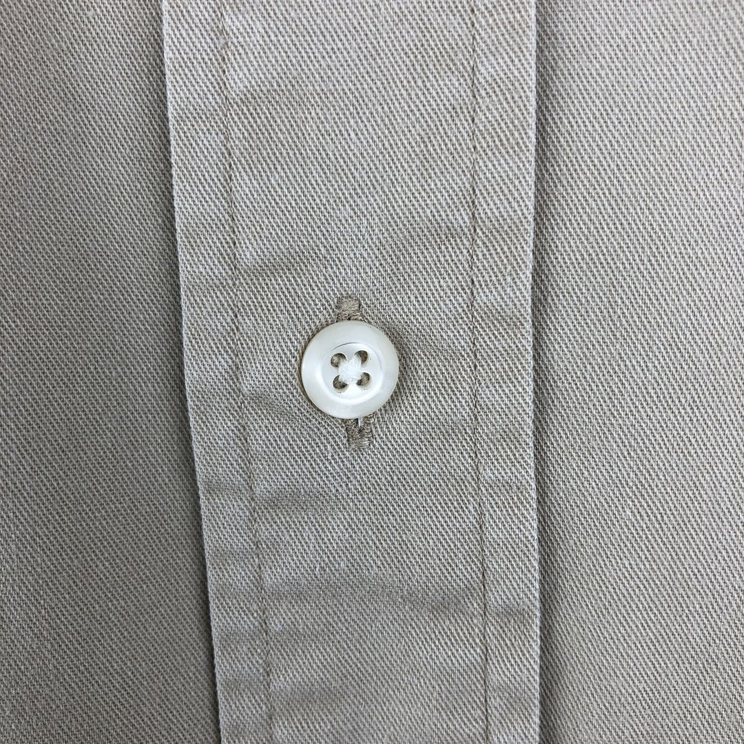 Ralph Lauren BLAIRE long sleeve button down shirt, men's XL size cotton Beige type Vintage Second Hand