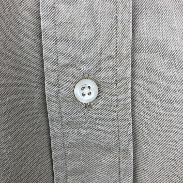 Ralph Lauren BLAIRE long sleeve button down shirt, men's XL size cotton Beige type Vintage Second Hand