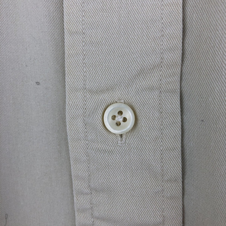 Ralph Lauren BLAIRE long sleeve button down shirt, men's size L cotton Beige type Vintage Second Hand