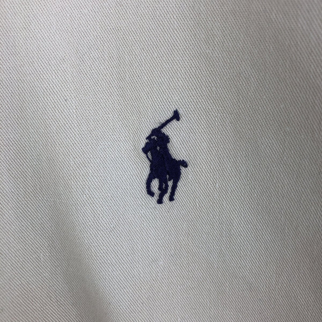Ralph Lauren BLAIRE long sleeve button down shirt, men's size L cotton Beige type Vintage Second Hand