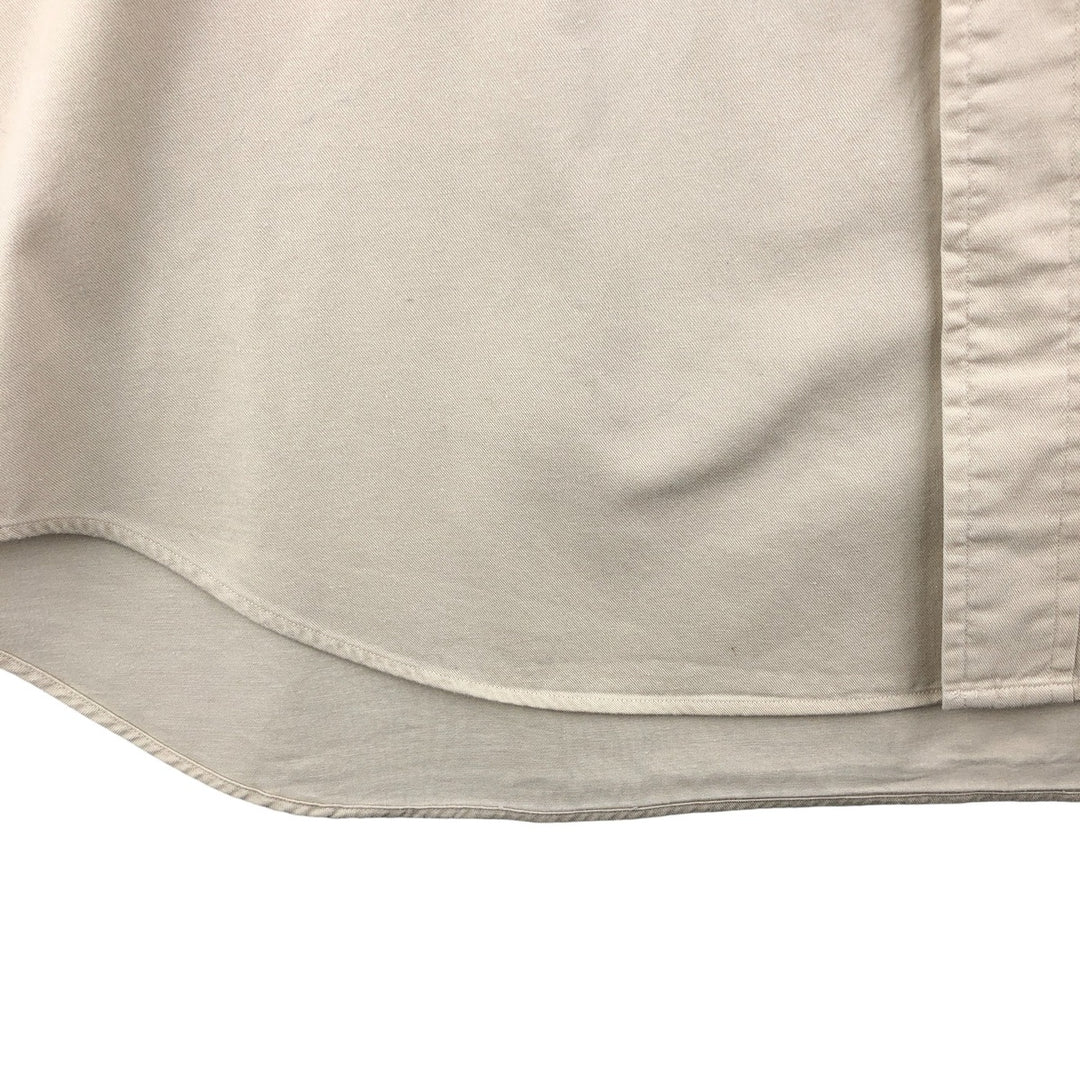 Ralph Lauren BLAIRE long sleeve button down shirt, men's size L cotton Beige type Vintage Second Hand