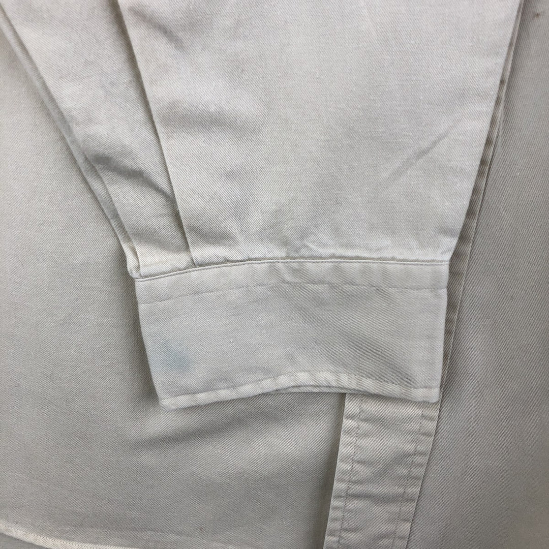 Ralph Lauren BLAIRE long sleeve button down shirt, men's size L cotton Beige type Vintage Second Hand