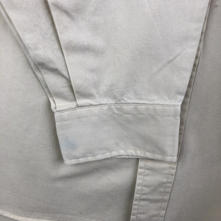 Ralph Lauren BLAIRE long sleeve button down shirt, men's size L cotton Beige type Vintage Second Hand