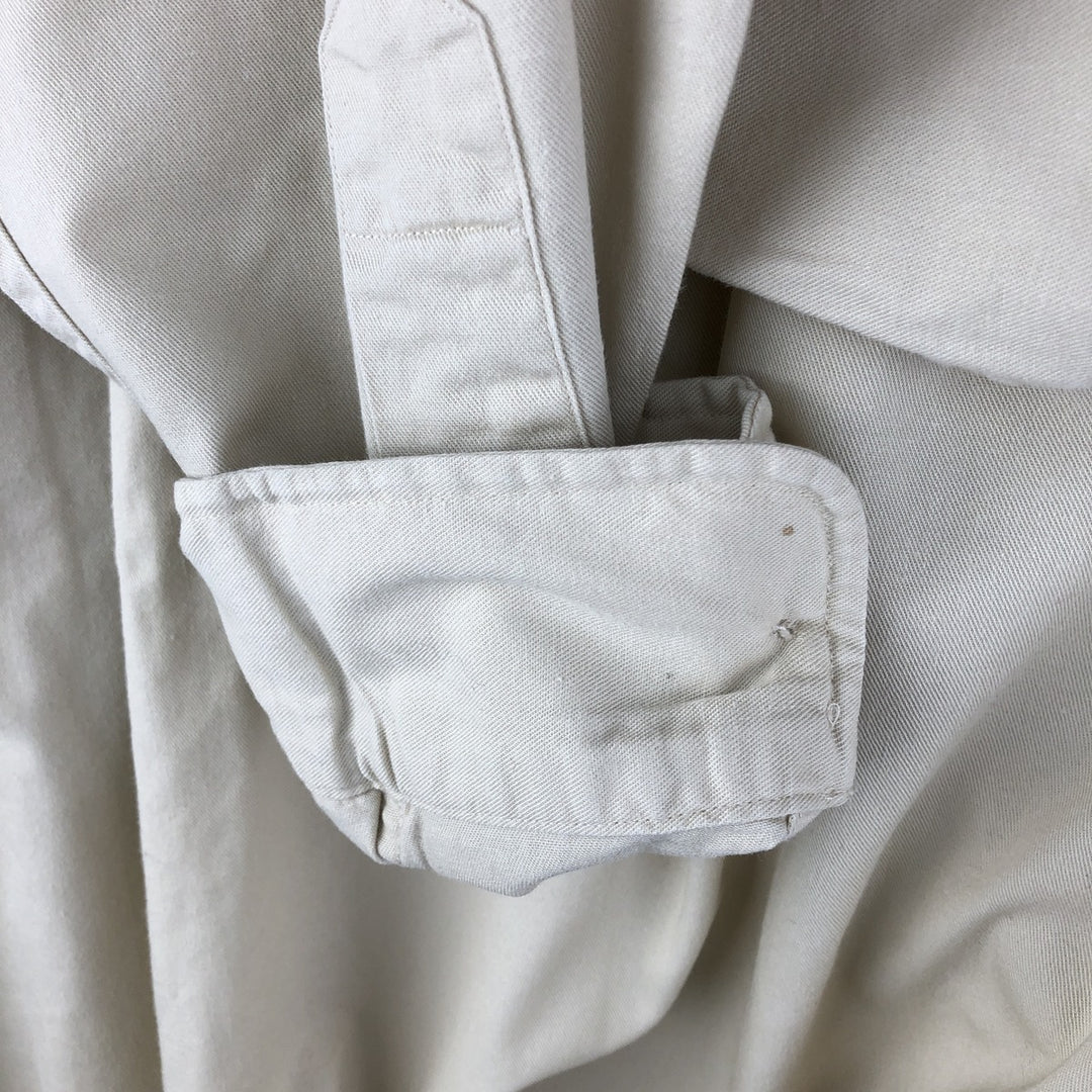 Ralph Lauren BLAIRE long sleeve button down shirt, men's size L cotton Beige type Vintage Second Hand