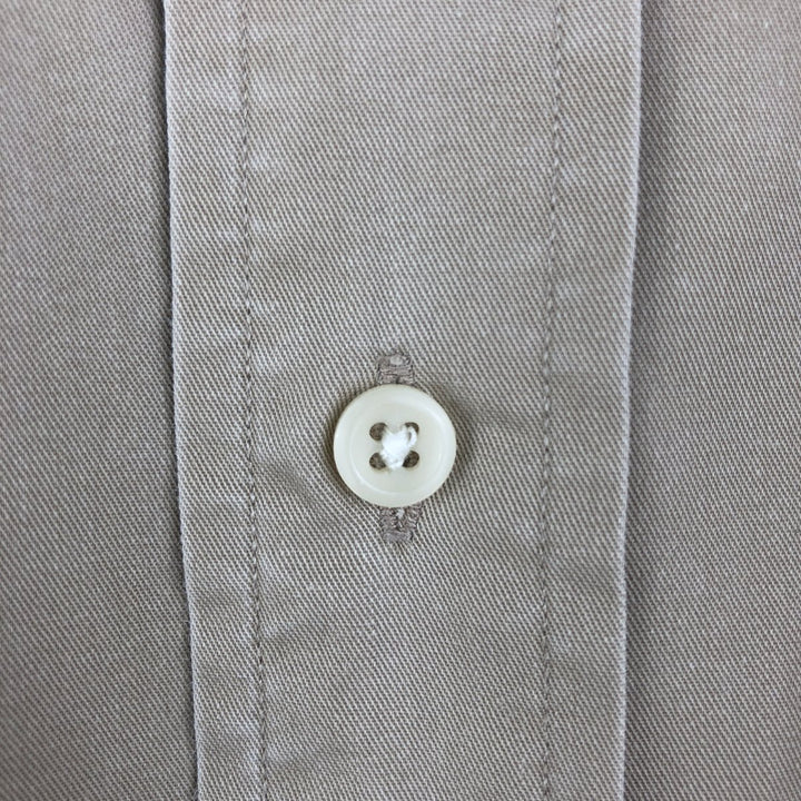 Ralph Lauren BLAKE long sleeve button down shirt, men's XL size cotton Beige type Vintage Second Hand