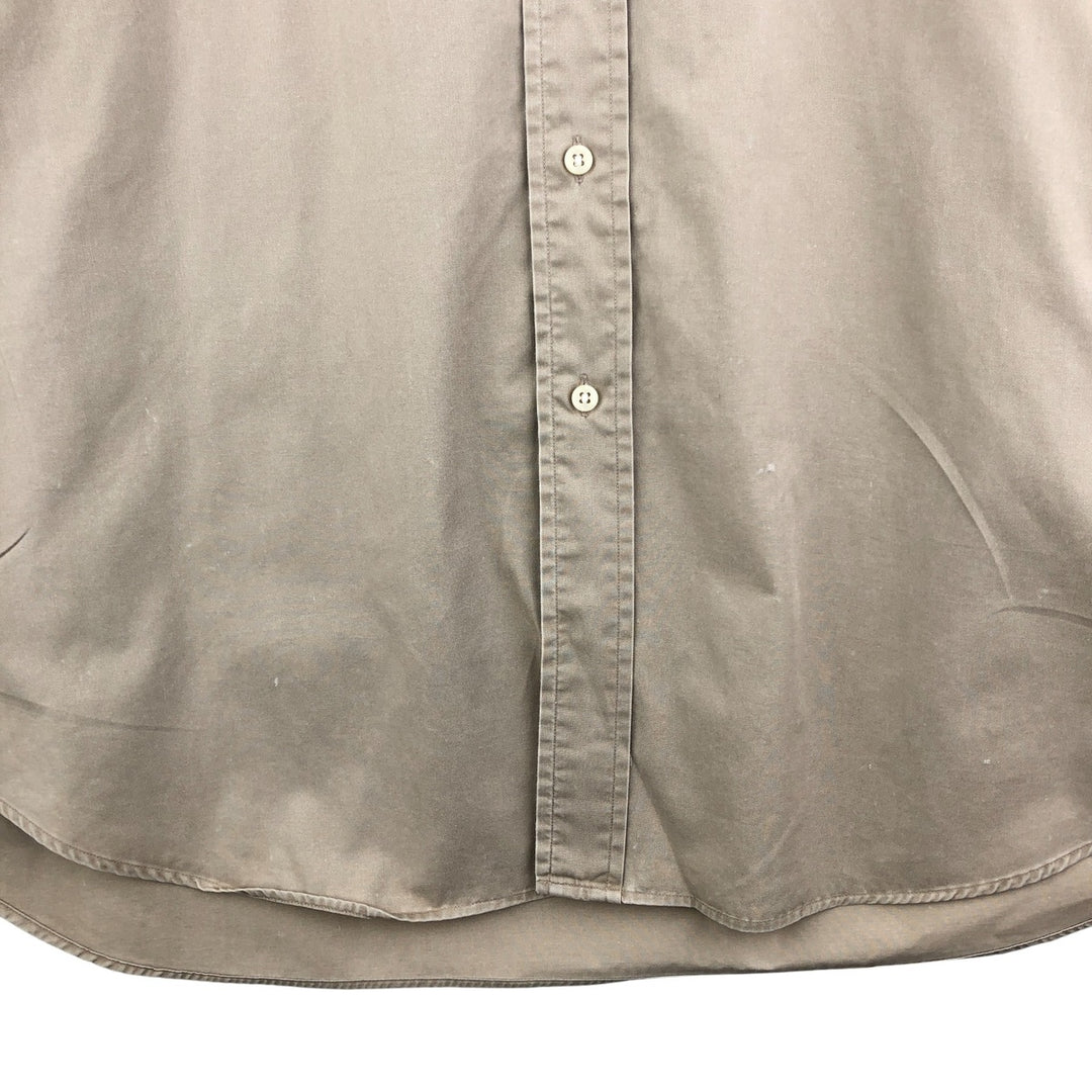 Ralph Lauren BLAKE long sleeve button down shirt, men's XL size cotton Beige type Vintage Second Hand