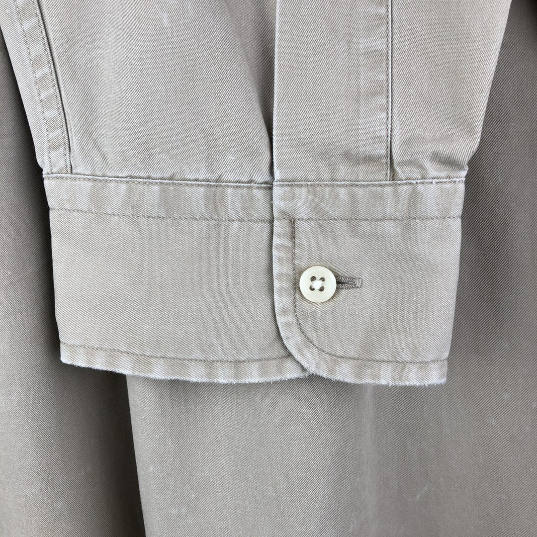 Ralph Lauren BLAKE long sleeve button down shirt, men's XL size cotton Beige type Vintage Second Hand