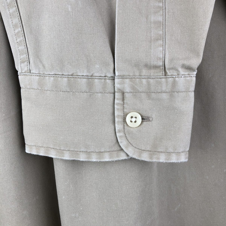Ralph Lauren BLAKE long sleeve button down shirt, men's XL size cotton Beige type Vintage Second Hand