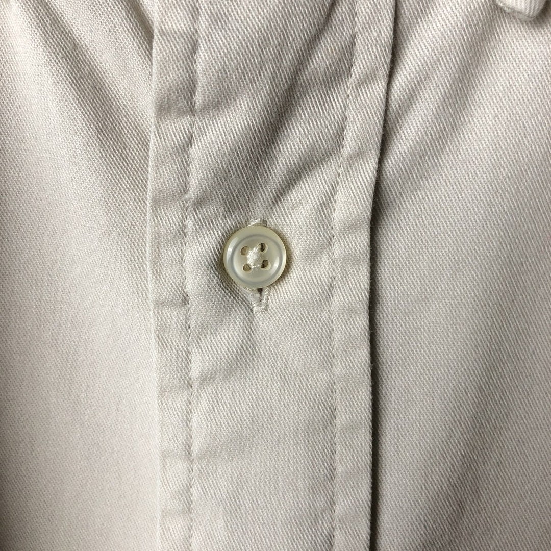 Ralph Lauren BLAKE long sleeve button down shirt, men's XL size cotton ivory Vintage Second Hand