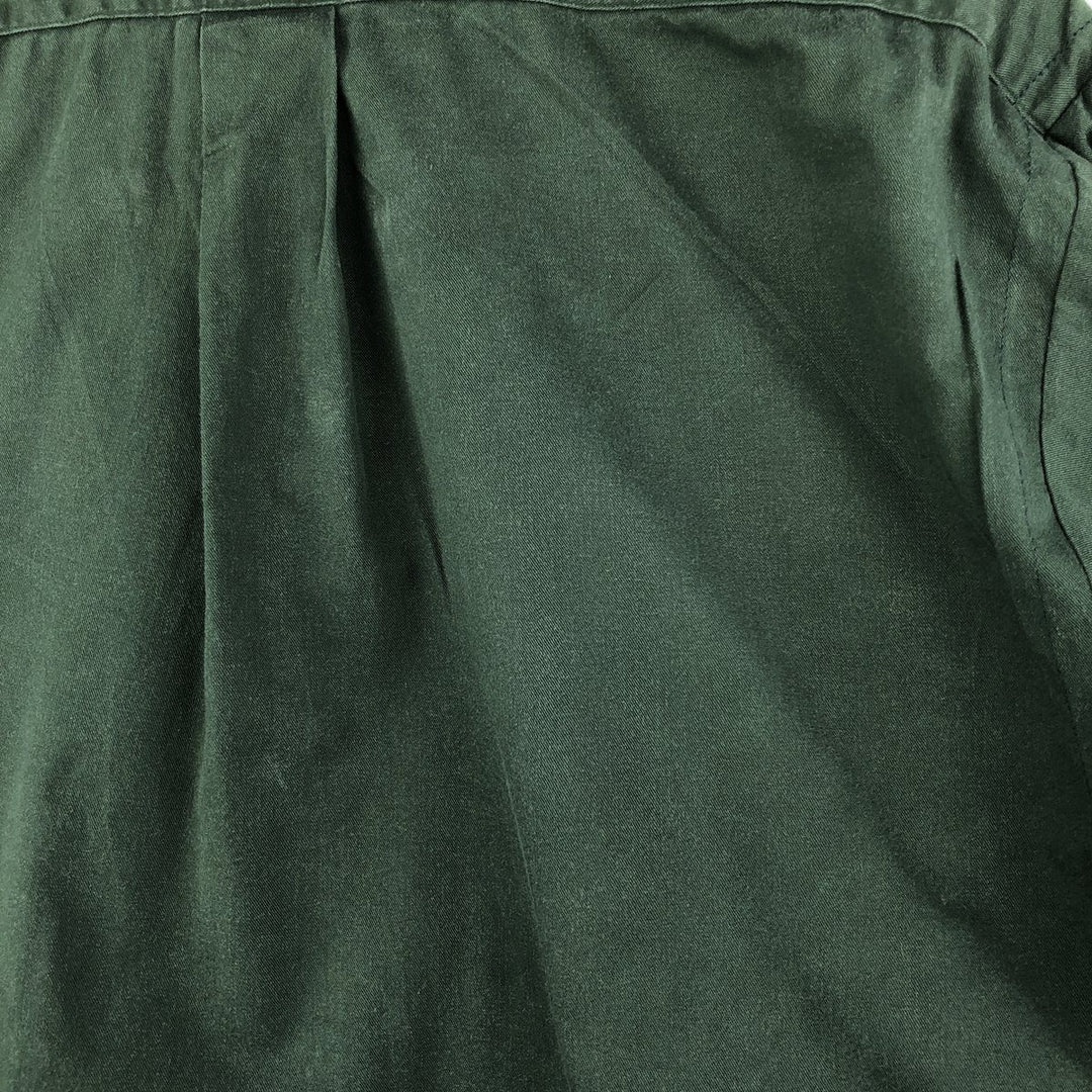 Ralph Lauren BLAIRE long sleeve button down shirt, men's XL size cotton Green type dark green Vintage Second Hand