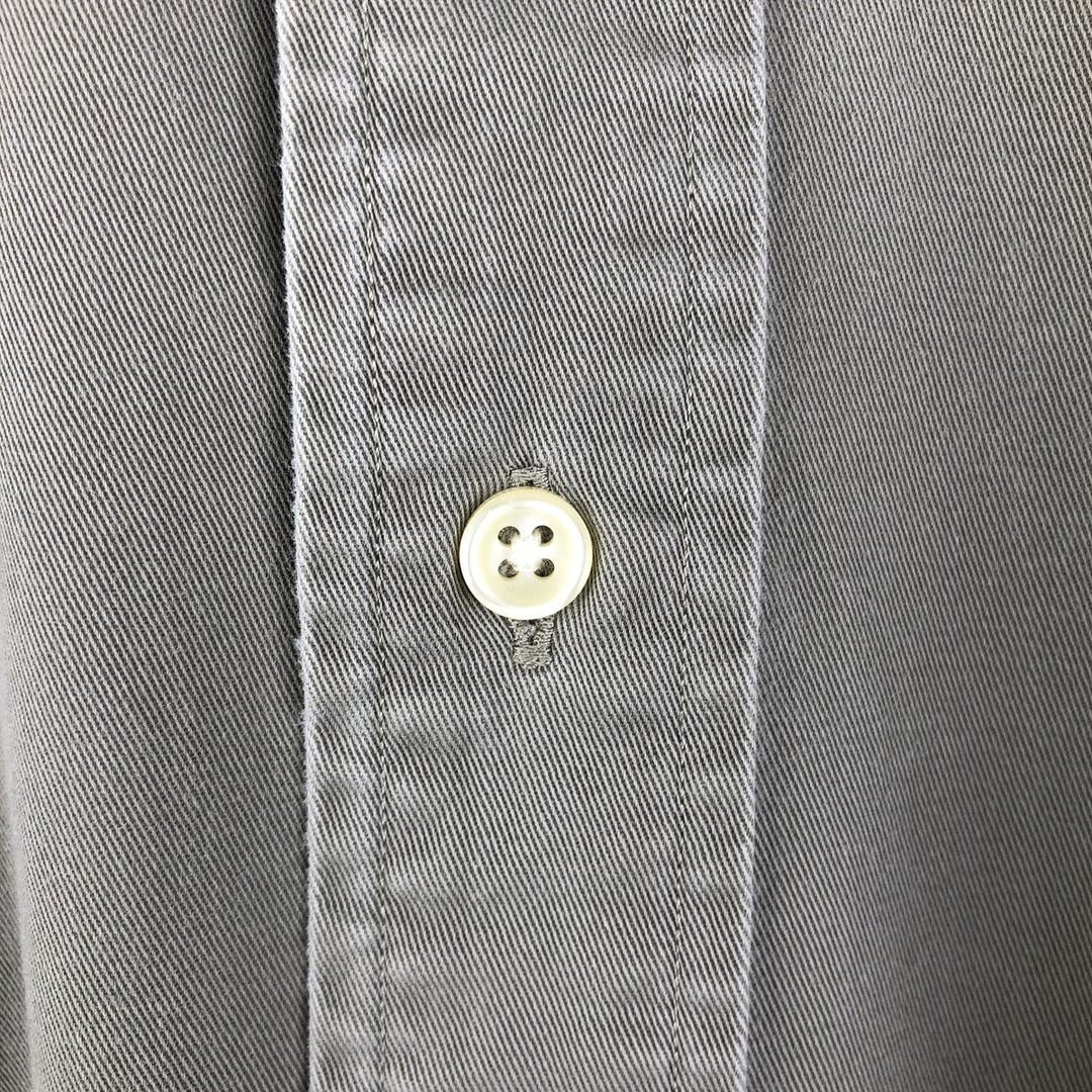 Ralph Lauren BLAKE long sleeve button down shirt, men's XL size cotton Khaki type beige Vintage Second Hand