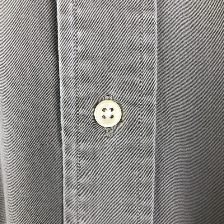 Ralph Lauren BLAKE long sleeve button down shirt, men's XL size cotton Khaki type beige Vintage Second Hand