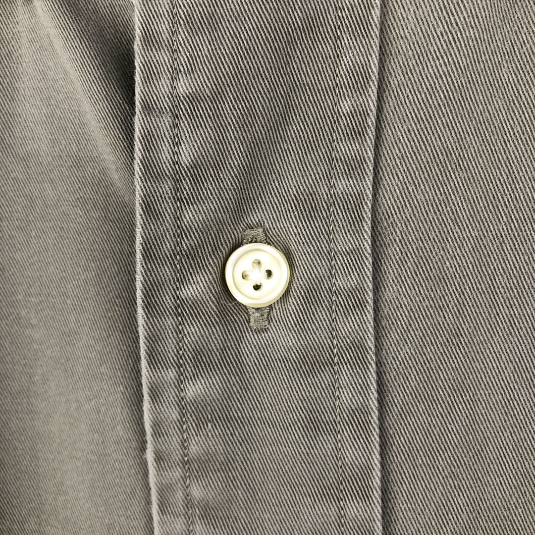 Ralph Lauren BLAKE long sleeve button down shirt, men's XL size cotton Khaki type beige Vintage Second Hand
