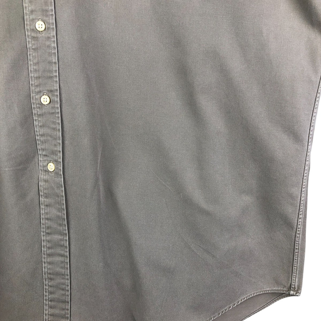 Ralph Lauren BLAKE long sleeve button down shirt, men's XL size cotton Khaki type beige Vintage Second Hand