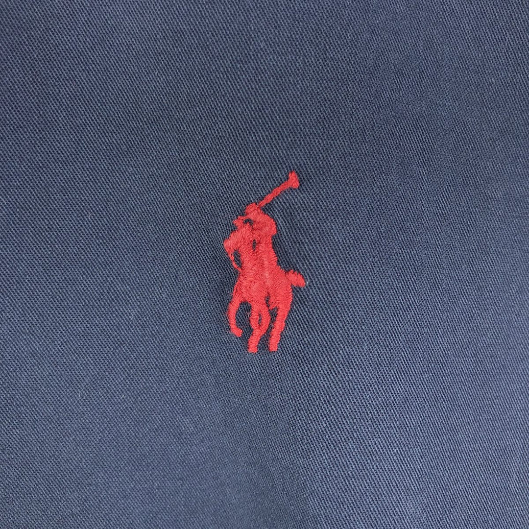 Ralph Lauren BLAKE long sleeve button down shirt, men's size L cotton navy blue type Vintage Second Hand