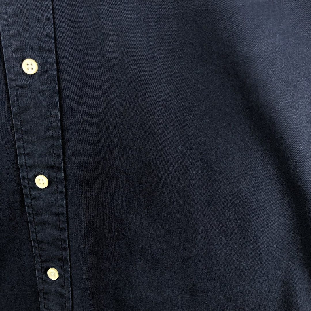Ralph Lauren BLAKE long sleeve button down shirt, men's size L cotton navy blue type Vintage Second Hand