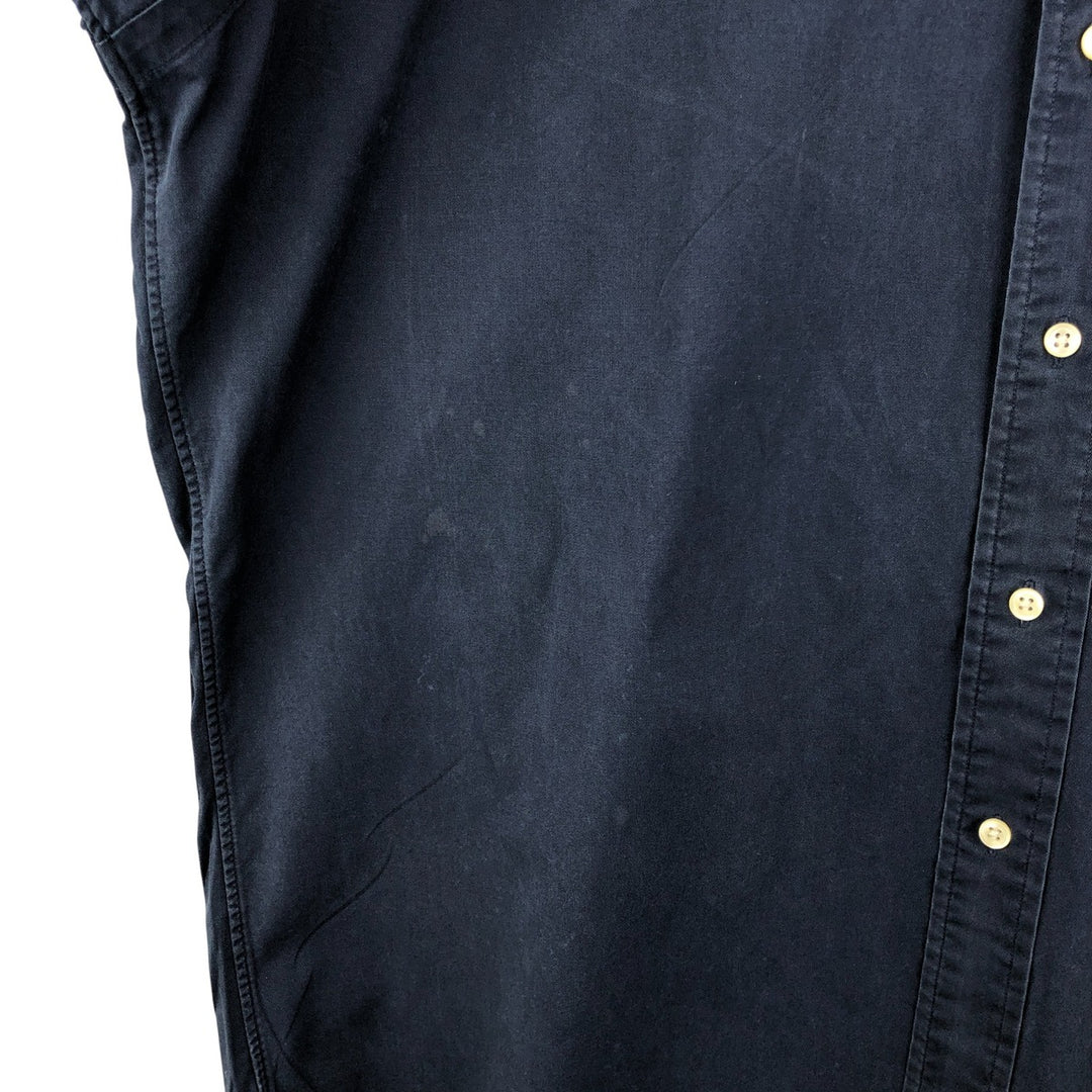 Ralph Lauren BLAKE long sleeve button down shirt, men's size L cotton navy blue type Vintage Second Hand