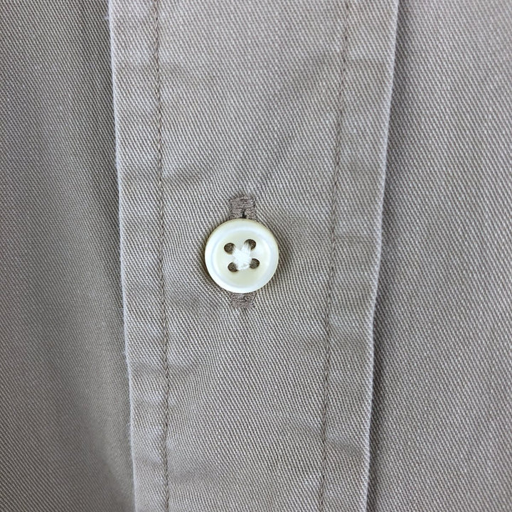 Ralph Lauren BLAKE long sleeve button down shirt, men's XL size cotton Beige type Vintage Second Hand