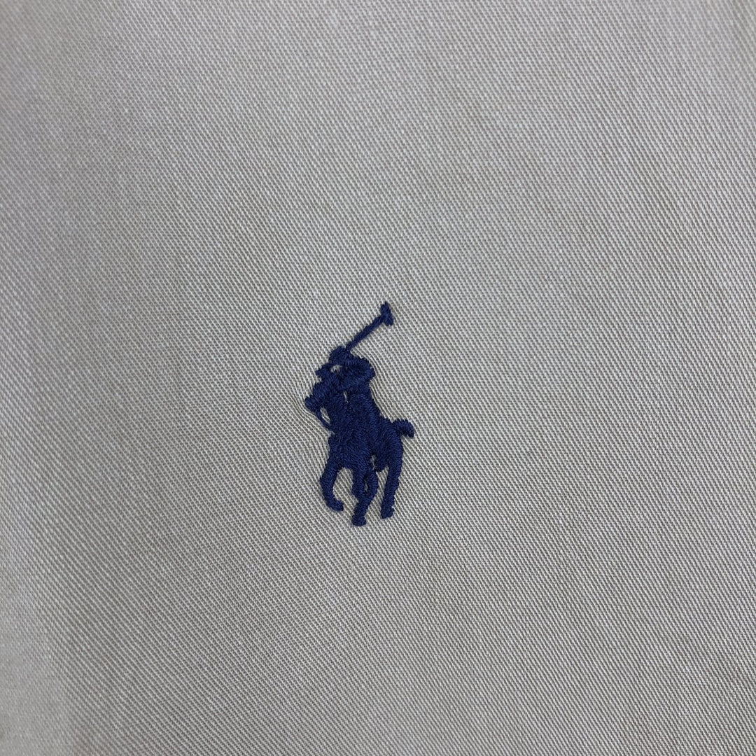 Ralph Lauren BLAKE long sleeve button down shirt, men's XL size cotton Beige type Vintage Second Hand
