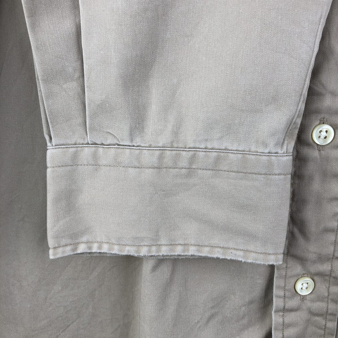 Ralph Lauren BLAKE long sleeve button down shirt, men's XL size cotton Beige type Vintage Second Hand