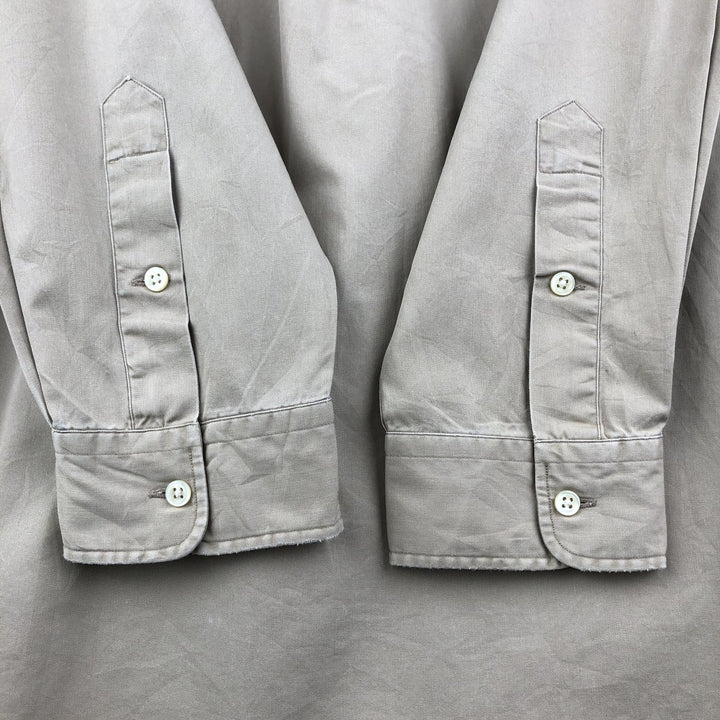 Ralph Lauren BLAKE long sleeve button down shirt, men's XL size cotton Beige type Vintage Second Hand