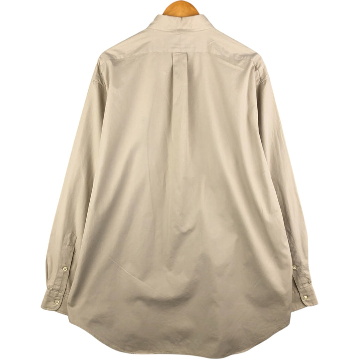 Ralph Lauren BLAKE long sleeve button down shirt, men's size L cotton Beige type Vintage Second Hand