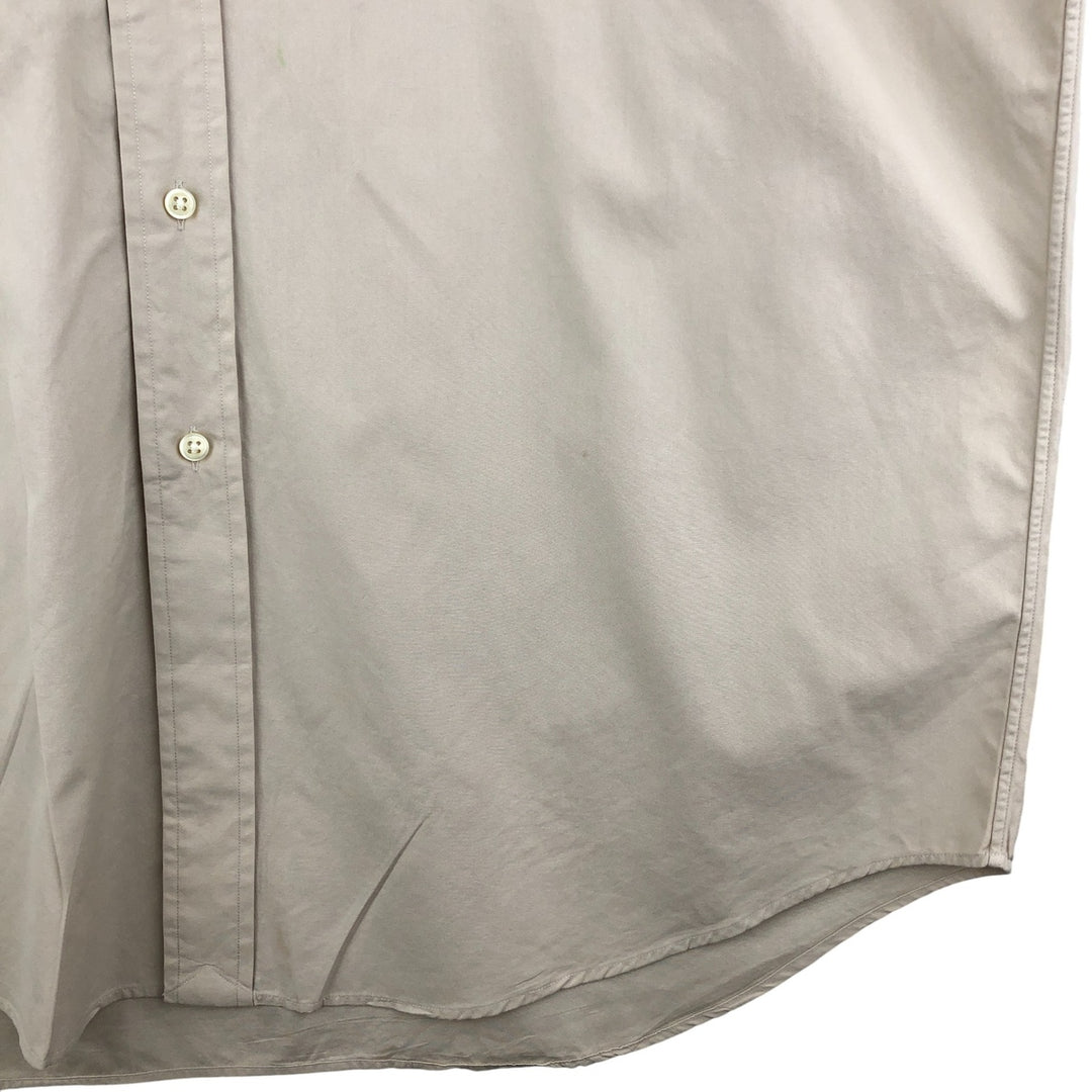 Ralph Lauren BLAKE long sleeve button down shirt, men's size L cotton Beige type Vintage Second Hand