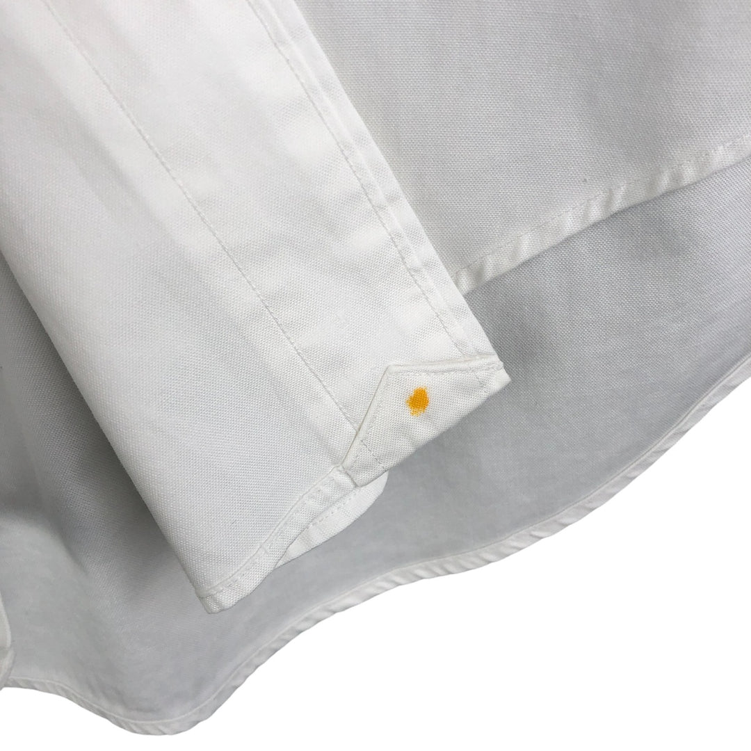 Ralph Lauren YARMOUTH long sleeve button down shirt, men's size M cotton white type Vintage Second Hand