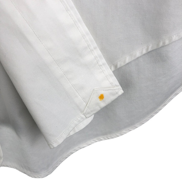 Ralph Lauren YARMOUTH long sleeve button down shirt, men's size M cotton white type Vintage Second Hand