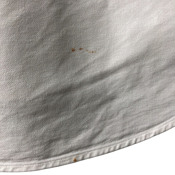 Ralph Lauren YARMOUTH long sleeve button down shirt, men's XL size cotton white type Vintage Second Hand