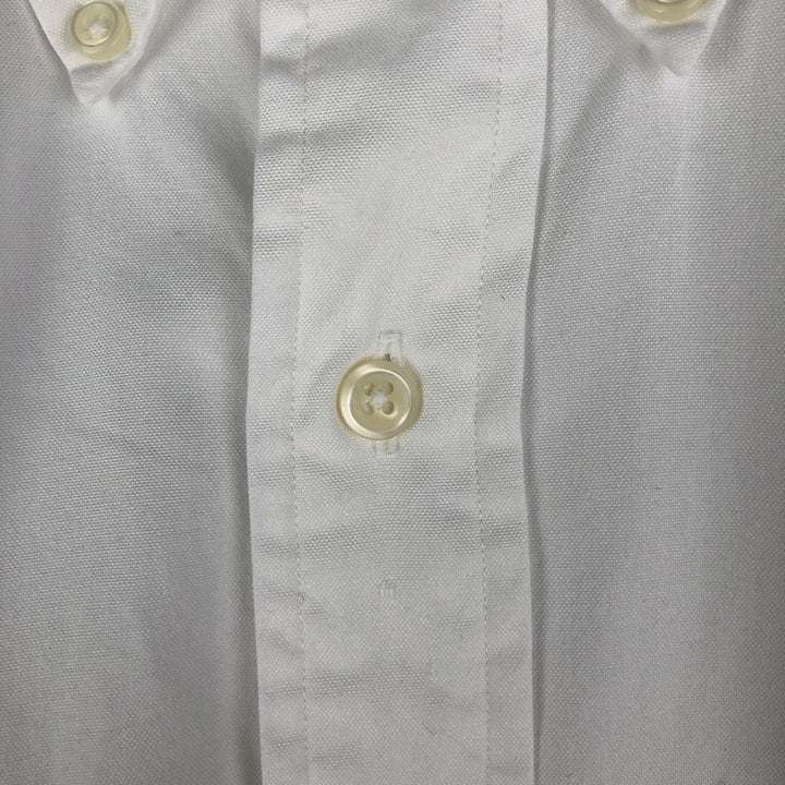 Ralph Lauren YARMOUTH long sleeve button down shirt, men's size M cotton white type Vintage Second Hand