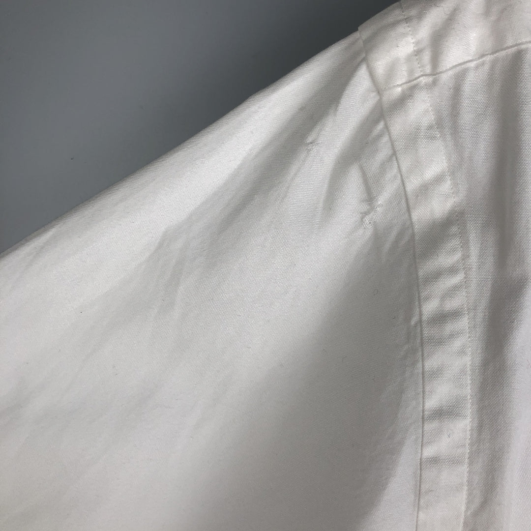 Ralph Lauren YARMOUTH long sleeve button down shirt, men's size M cotton white type Vintage Second Hand