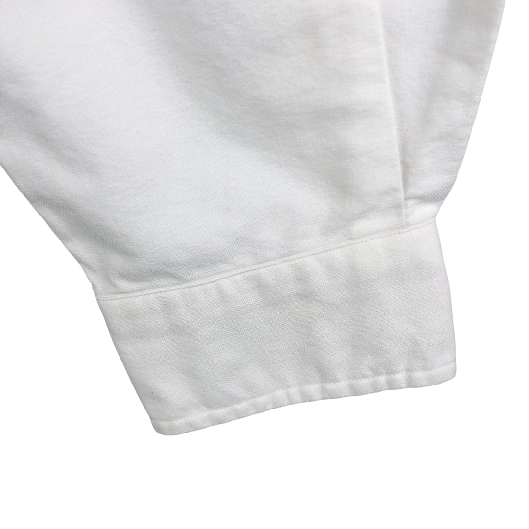 Ralph Lauren YARMOUTH long sleeve button down shirt, men's size M cotton white type Vintage Second Hand