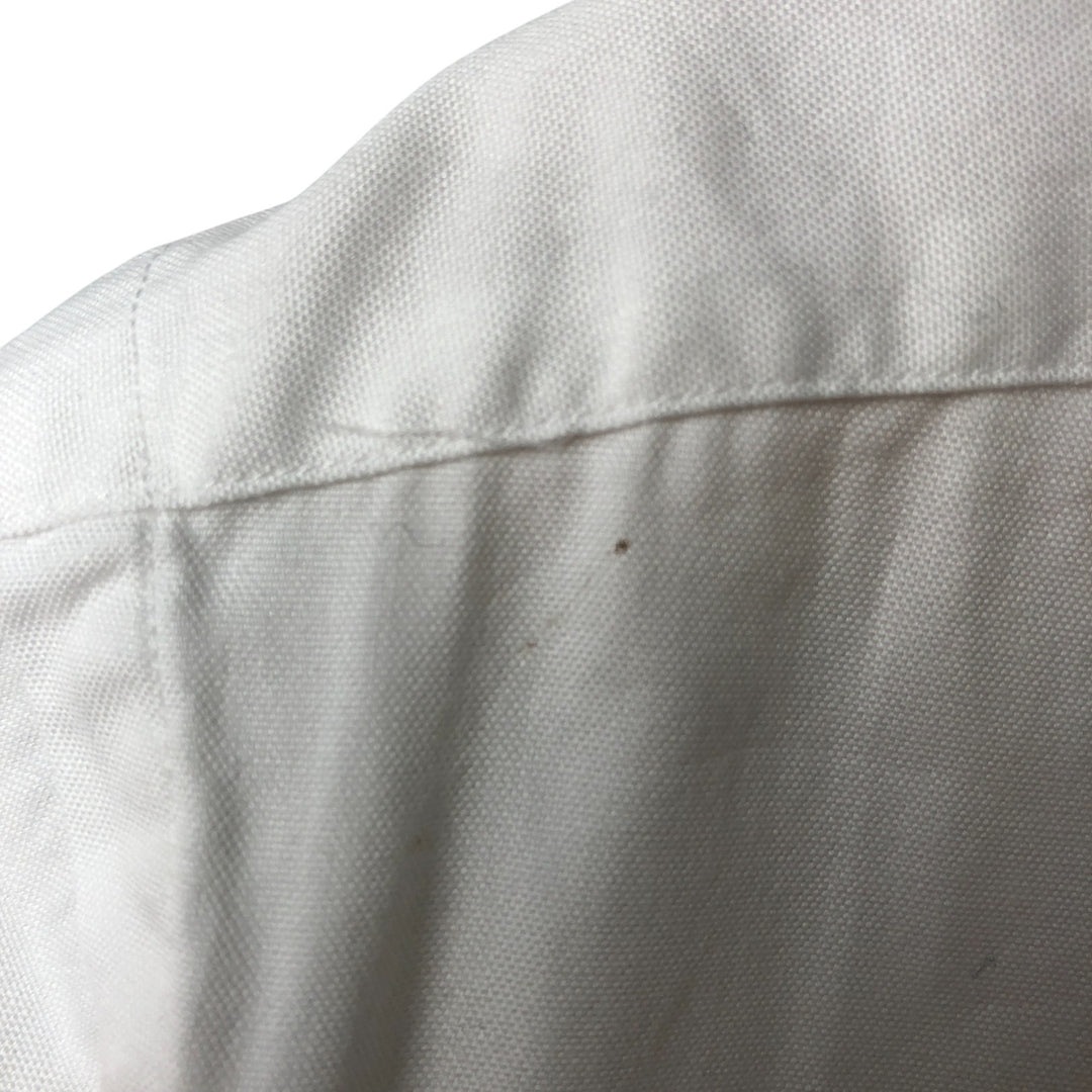 Ralph Lauren YARMOUTH long sleeve button down shirt, men's size M cotton white type Vintage Second Hand