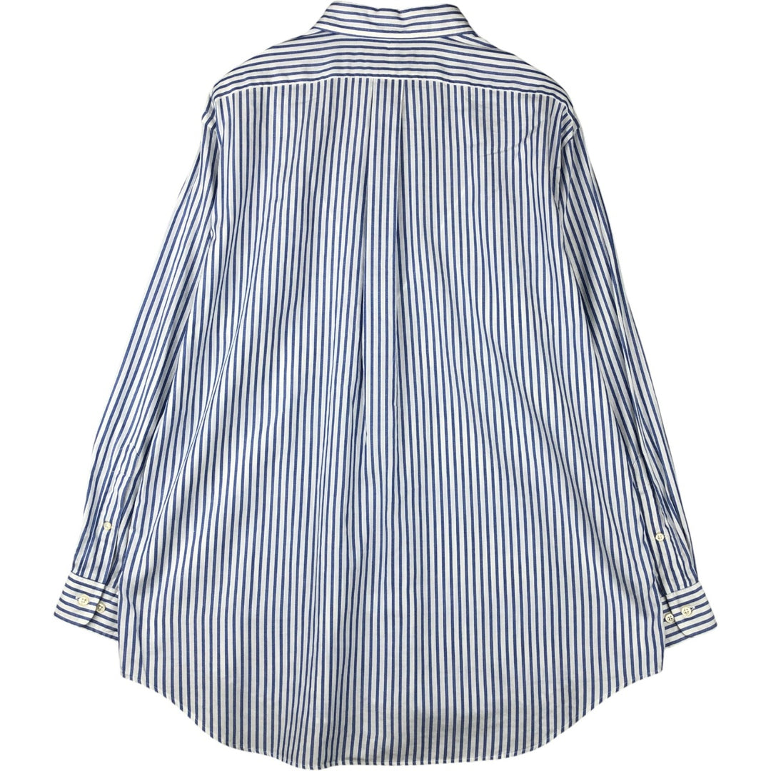 Ralph Lauren YARMOUTH Long Sleeve Button-Down Striped Shirt, Men's XL cotton white type Vintage Second Hand