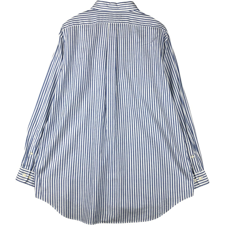 Ralph Lauren YARMOUTH Long Sleeve Button-Down Striped Shirt, Men's XL cotton white type Vintage Second Hand
