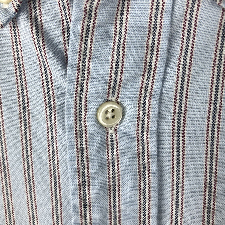 Ralph Lauren Classic Fit Long Sleeve Button Down Striped Shirt Men's XL cotton Blue type light blue Vintage Second Hand