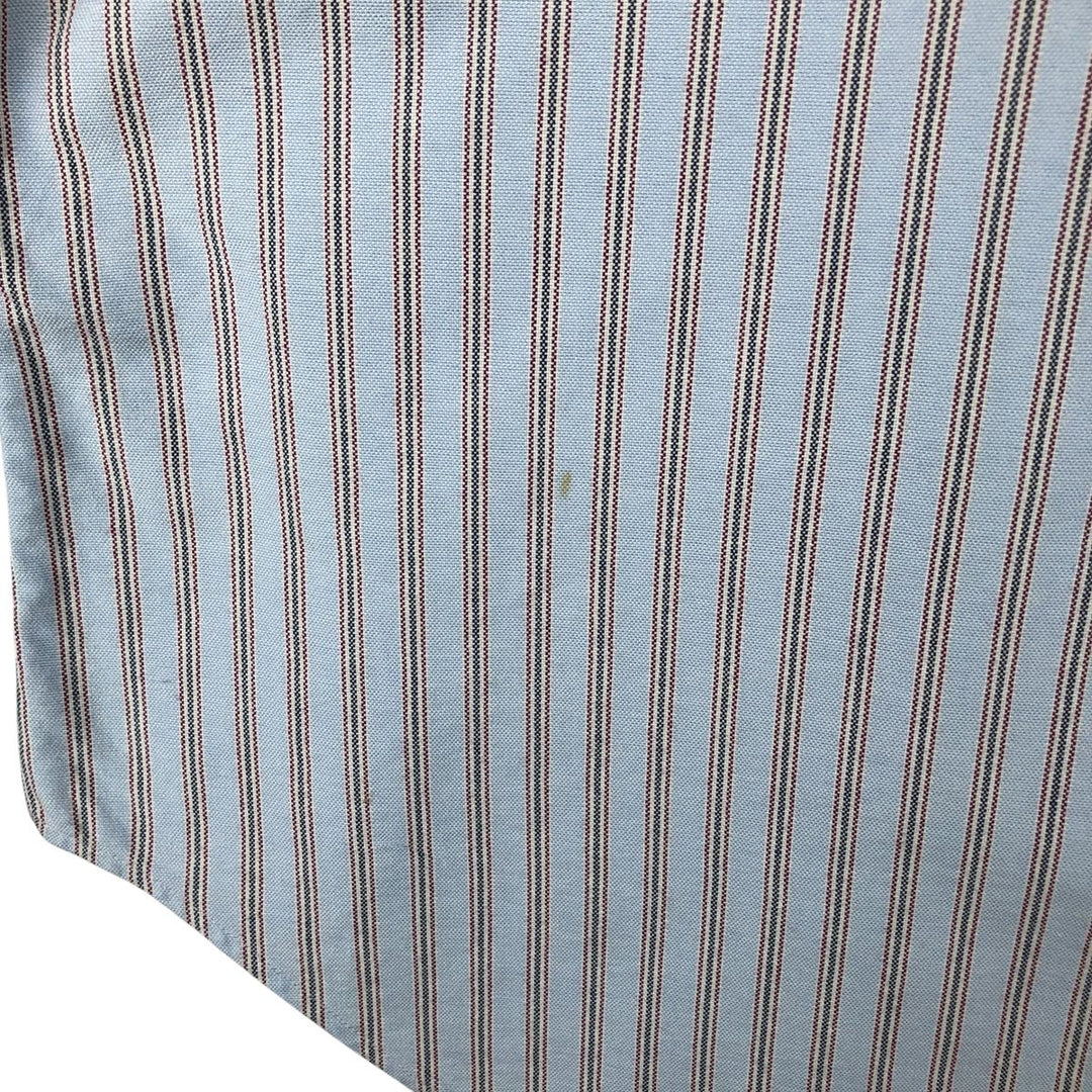 Ralph Lauren Classic Fit Long Sleeve Button Down Striped Shirt Men's XL cotton Blue type light blue Vintage Second Hand