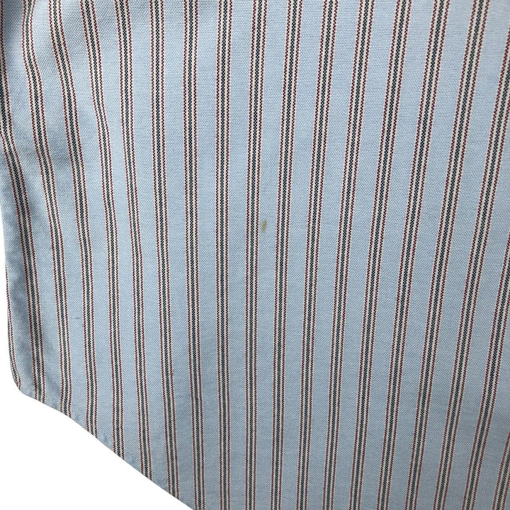 Ralph Lauren Classic Fit Long Sleeve Button Down Striped Shirt Men's XL cotton Blue type light blue Vintage Second Hand