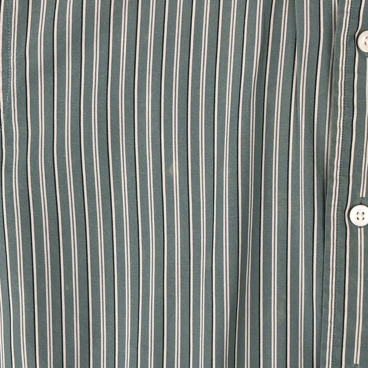 Ralph Lauren CUSTOM FIT long sleeve button down striped shirt men's size M cotton Mint green Vintage Second Hand