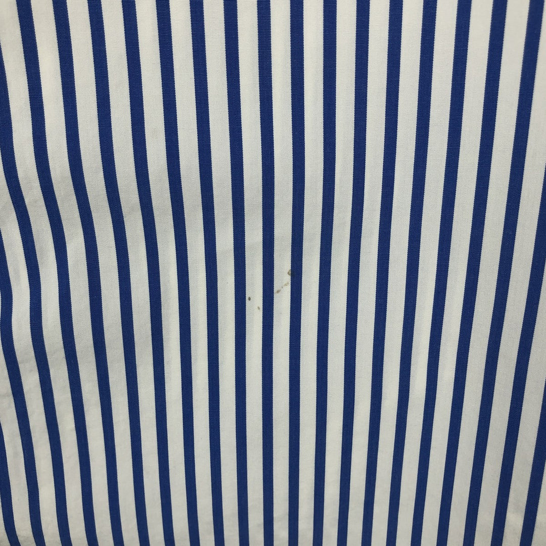 Ralph Lauren CUSTOM FIT long sleeve button down striped shirt men's XL size cotton white type Vintage Second Hand