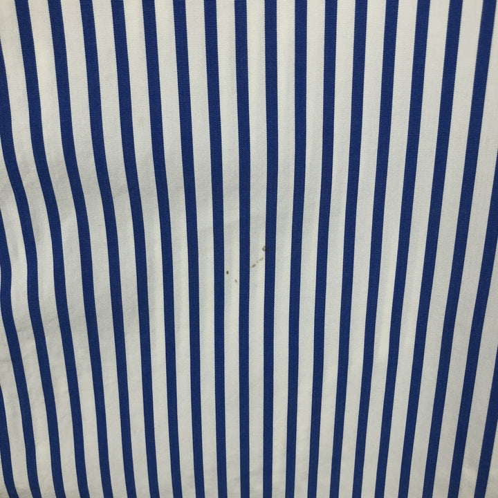 Ralph Lauren CUSTOM FIT long sleeve button down striped shirt men's XL size cotton white type Vintage Second Hand