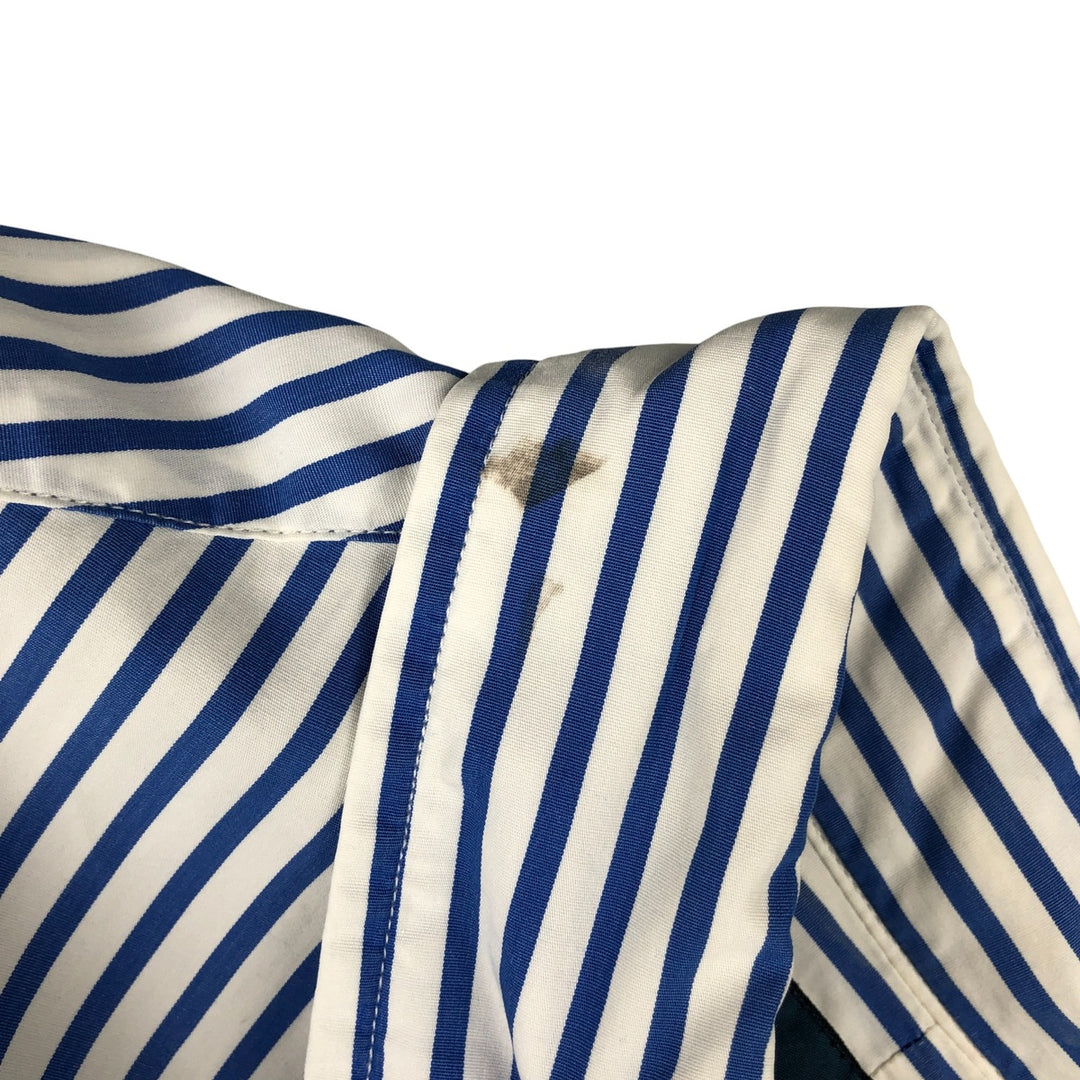 Ralph Lauren CUSTOM FIT long sleeve button down striped shirt men's XL size cotton white type Vintage Second Hand