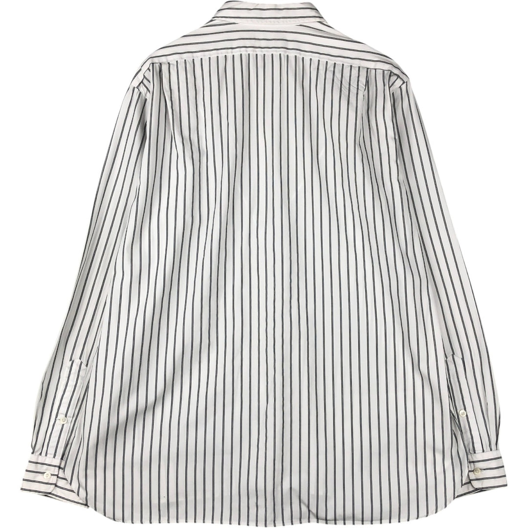 Ralph Lauren POLO by Ralph Lauren Long Sleeve Cotton Striped Shirt Men's XL cotton white type Vintage Second Hand