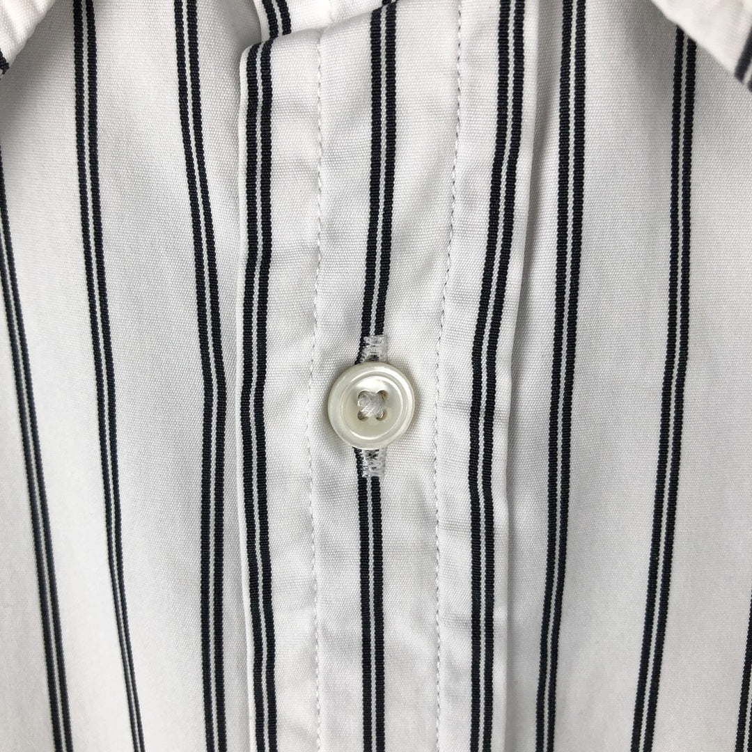 Ralph Lauren POLO by Ralph Lauren Long Sleeve Cotton Striped Shirt Men's XL cotton white type Vintage Second Hand